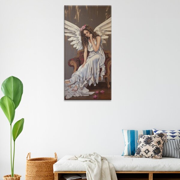 Obraz na plátne - Vyčerpaný anjel - 30x60 cm