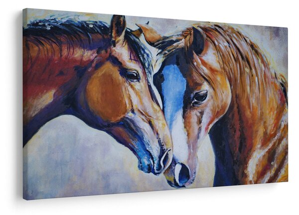 Obraz - Zamilované kone (90x60 cm)