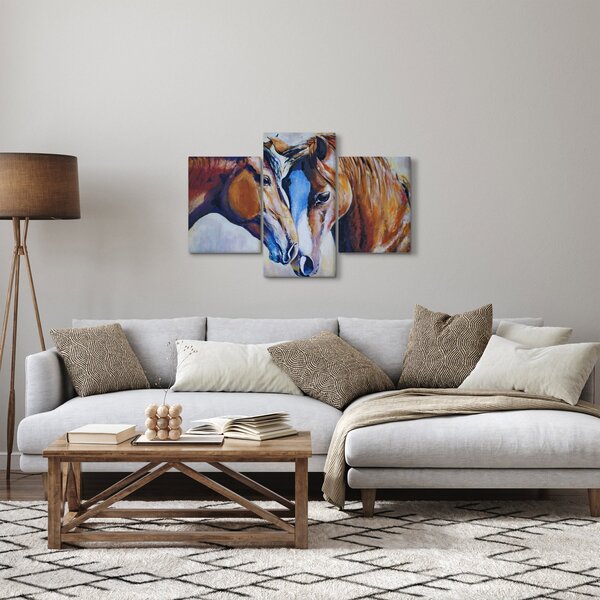 Obraz - Zamilované kone (90x60 cm)