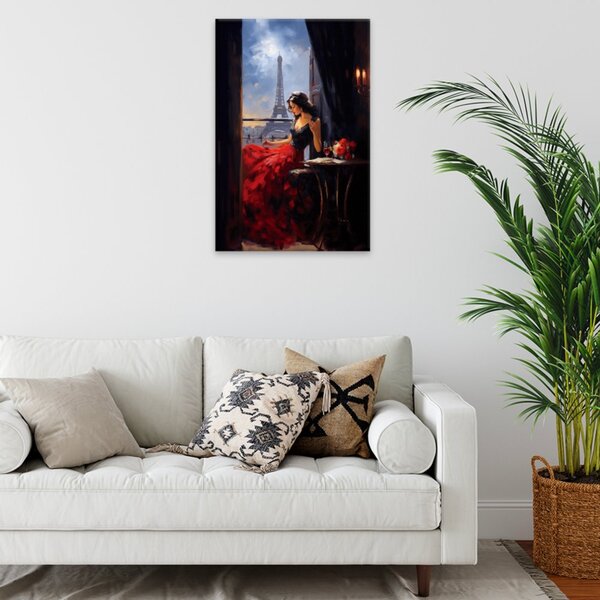 Obraz na plátne - Večera v Paríži - 40x60 cm