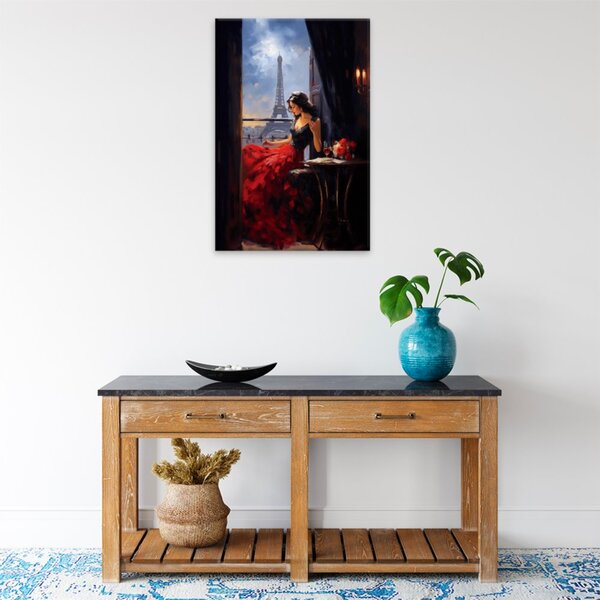 Obraz na plátne - Večera v Paríži - 40x60 cm