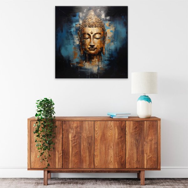 Obraz na plátne - Budha vo svetle - 40x40 cm