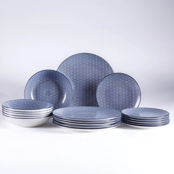 Porcelánová sada tanierov OSAKA 18 ks