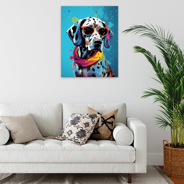 Obraz na plátne - Funky dalmatín - 40x50 cm