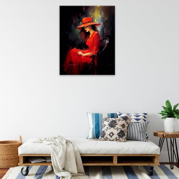 Obraz na plátne - Zmyselná žena - 40x50 cm