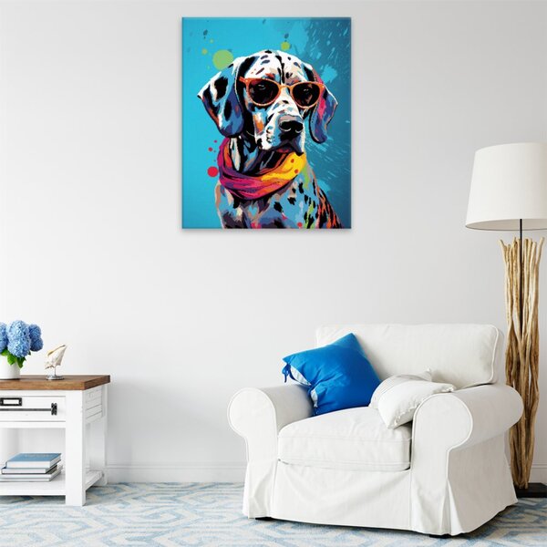 Obraz na plátne - Funky dalmatín - 40x50 cm