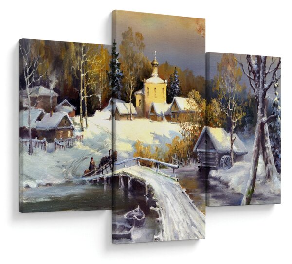 Obraz - Zimné mestečko (90x60 cm)