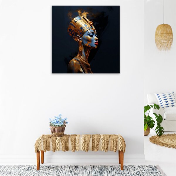 Obraz na plátne - Kráľovná Nefertiti - 40x40 cm