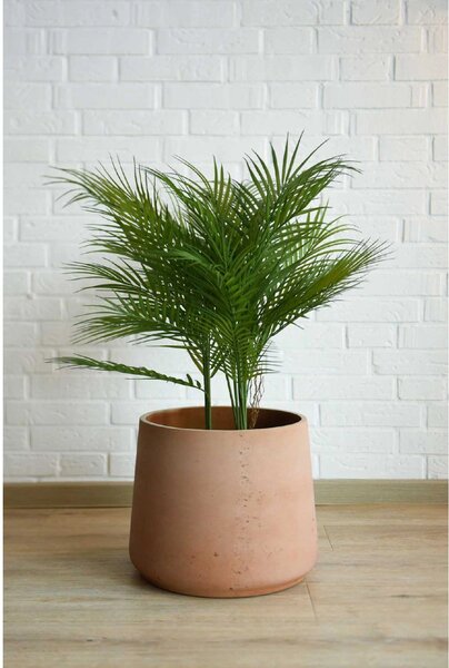 Kvetináč TROPICO, sklolaminát, výška 29 cm, oranžová