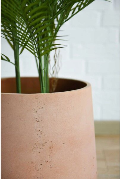 Kvetináč TROPICO, sklolaminát, výška 29 cm, oranžová