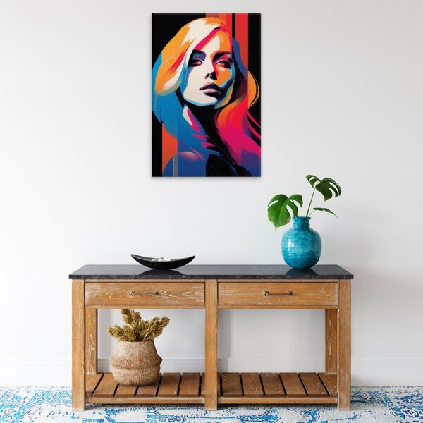 Obraz na plátne - Tajomný pohľad - 40x60 cm