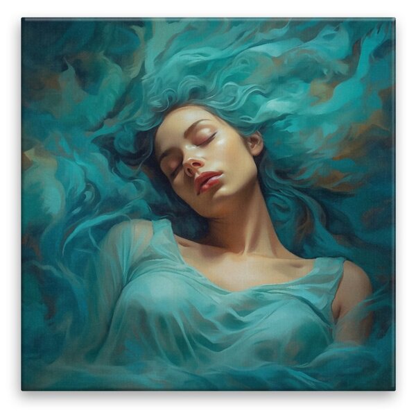 Obraz na plátne - Snívanie vo vlnách - 40x40 cm