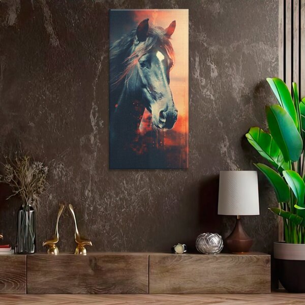 Obraz na plátne - Konský pohľad - 30x60 cm