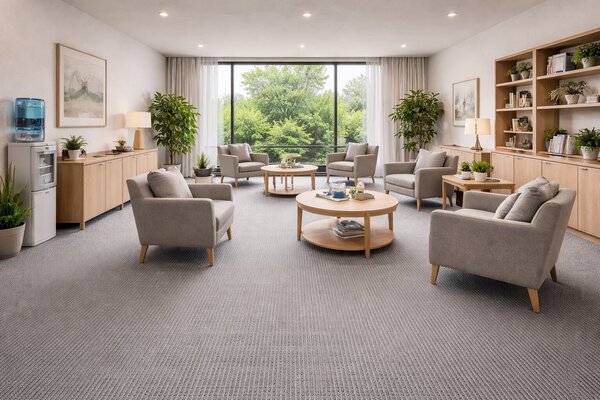 ITC , Koberec metráž Velveti 6993, na mieru, šíře 4m, šedá, twinback (filc+juta), kancelária