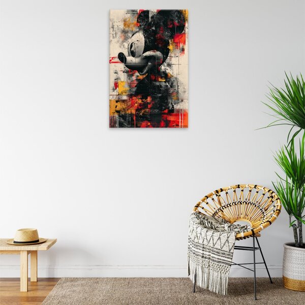 Obraz na plátne - Myšiak v abstrakte - 40x60 cm