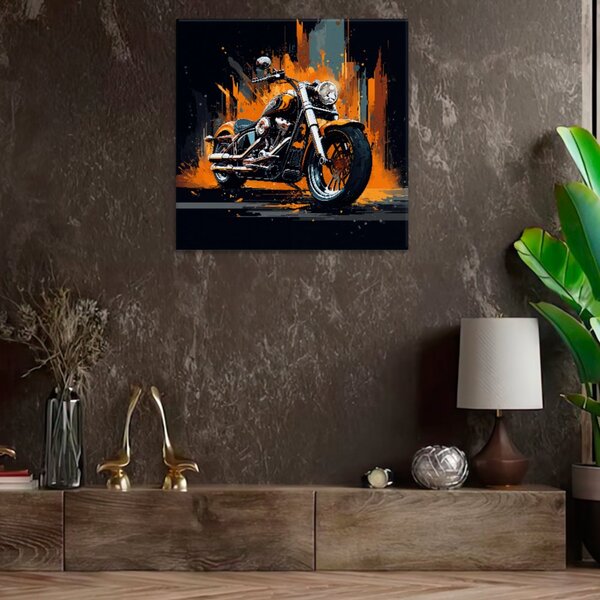 Obraz na plátne - Motorka Harley Davidson - 40x40 cm