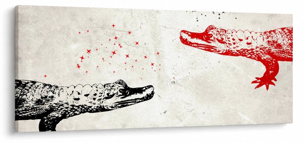 Obraz - Krokodíly (120x50 cm)