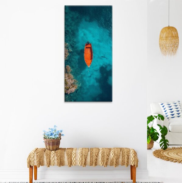Obraz na plátne - Rozjímanie na mori - 30x60 cm