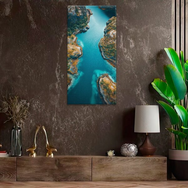 Obraz na plátne - Pohľad z vrtuľníka - 30x60 cm