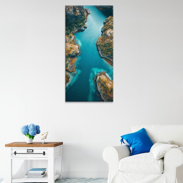 Obraz na plátne - Pohľad z vrtuľníka - 30x60 cm