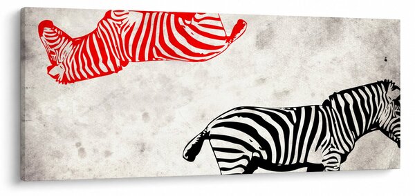 Obraz - Zebry (120x50 cm)