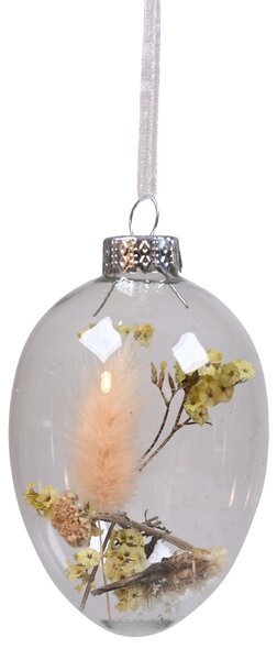 Závesná veľkonočná dekorácia Dry Flower Beige 9,5 cm