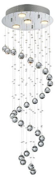 LUXERA 62410 - Krištáľový prisadený luster COIL 4xGU10/50W/230V