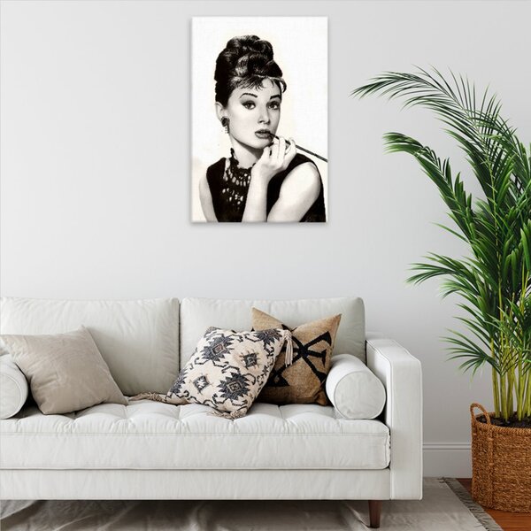 Obraz na plátne - Audrey Hepburn 01 - 40x60 cm