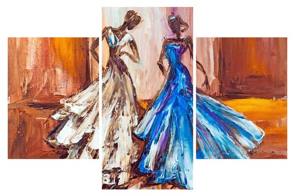 Obraz - Tanečnica, olejomaľba (90x60 cm)