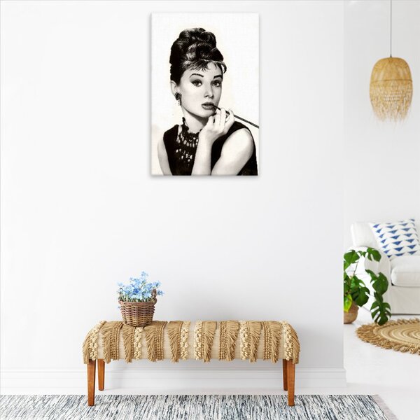Obraz na plátne - Audrey Hepburn 01 - 40x60 cm