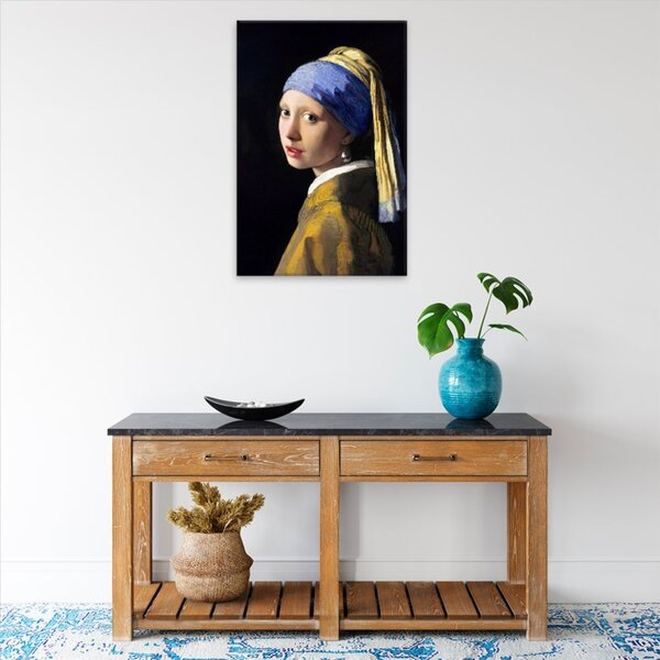 Obraz na plátne - Dievča s perlami Johannes Vermeer - 40x60 cm