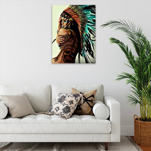 Obraz na plátne - Indigenous Woman 03 - 30x40 cm