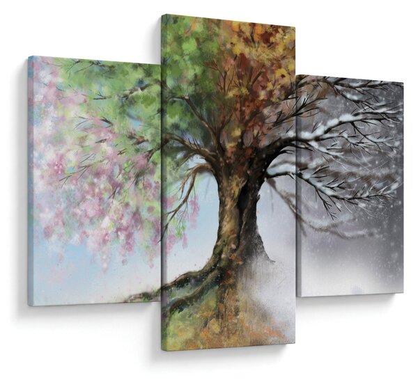 Obraz - Strom štyroch ročných období (90x60 cm)