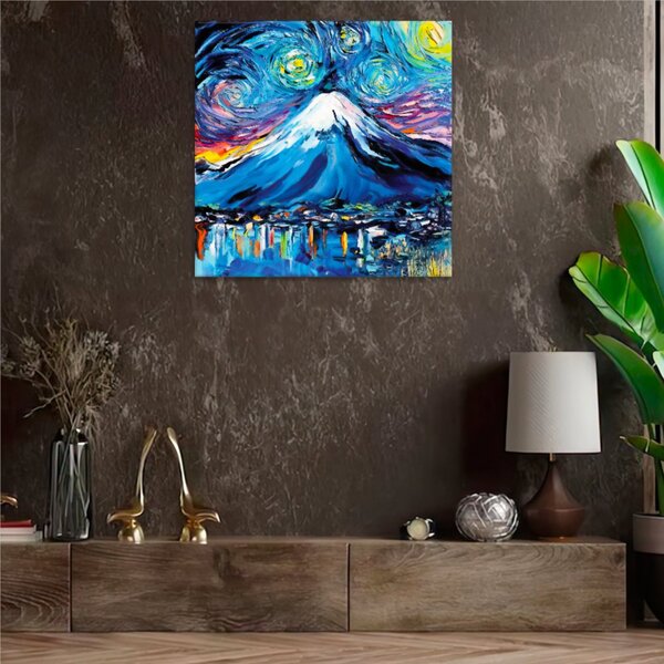 Obraz na plátne - Nikdy nevidel Fuji Van Gogh - 40x40 cm