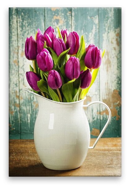 Obraz na plátne - Kytica tulipánov - 40x60 cm