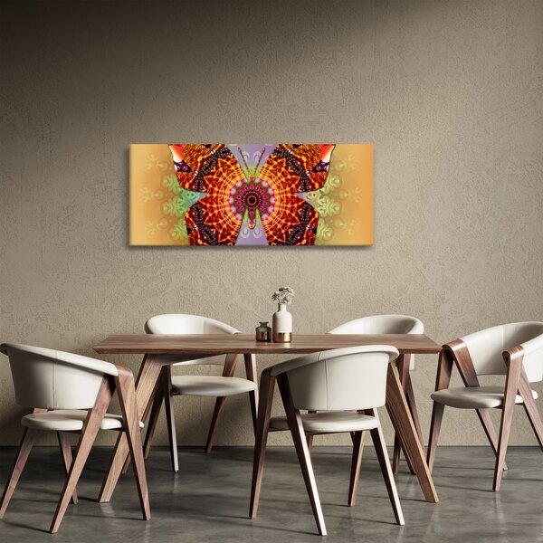 Obraz - Etno motýľ (120x50 cm)