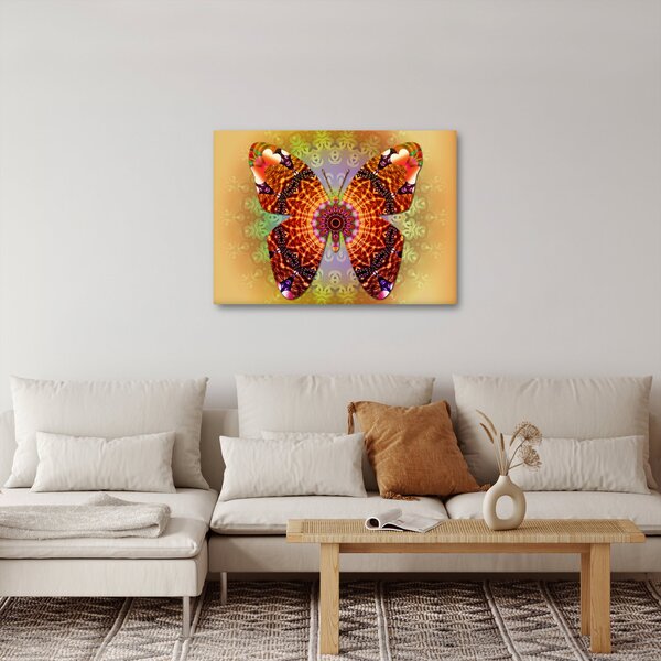 Obraz - Etno motýľ (70x50 cm)
