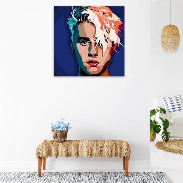 Obraz na plátne - Justin Bieber - 40x40 cm