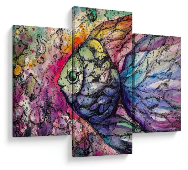 Obraz - Farebná rybička (90x60 cm)