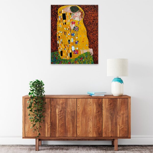 Obraz na plátne - Bozk Gustav Klimt - 40x50 cm