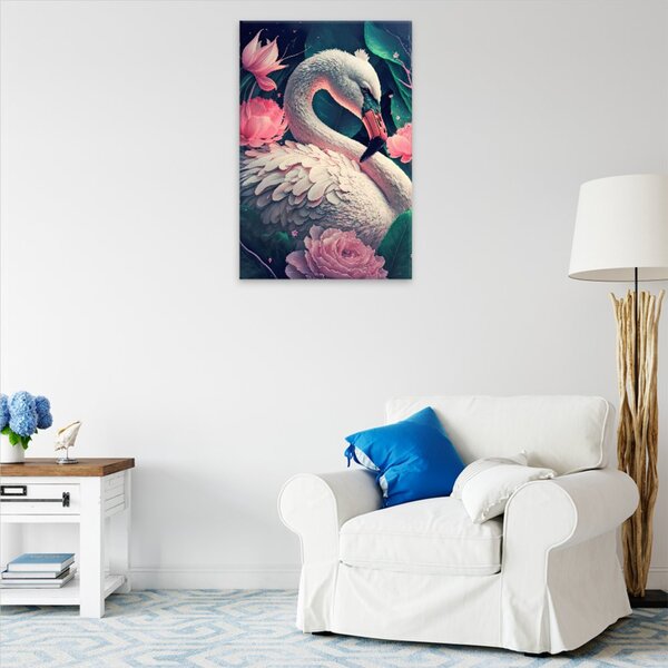 Obraz na plátne - Krásna labuť - 40x60 cm