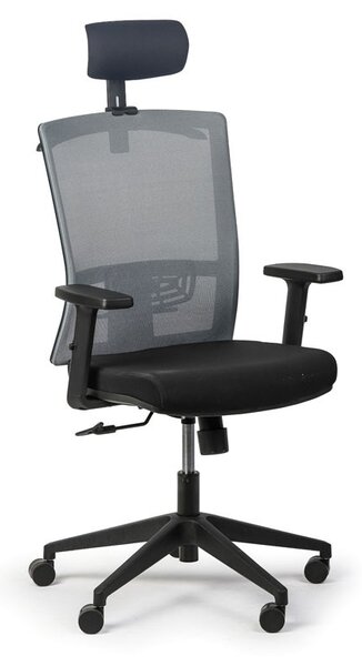 Kancelárska stolička FELIX 1+1 ZADARMO, sivá