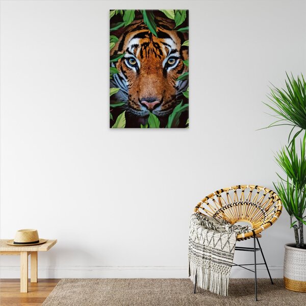 Obraz na plátne - Tiger na love - 40x60 cm