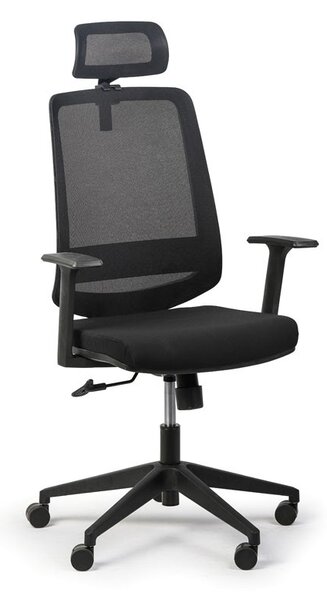 Kancelárska stolička RICH 1+1 ZADARMO, čierna