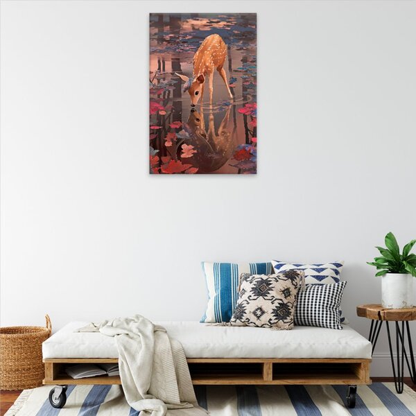 Obraz na plátne - Kolúšok v lese - 40x60 cm