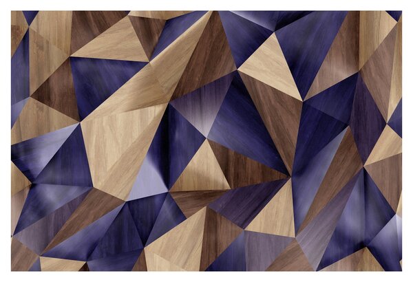 Obraz - 3D drevené trojuholníky (90x60 cm)