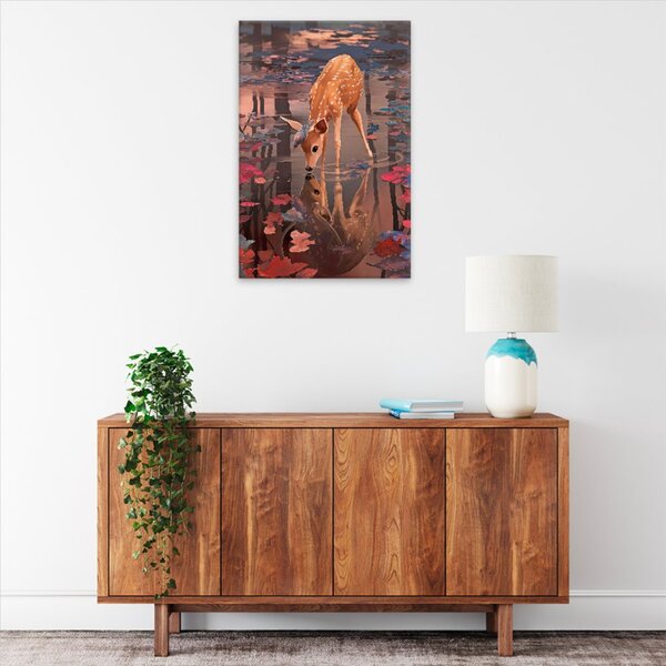 Obraz na plátne - Kolúšok v lese - 40x60 cm