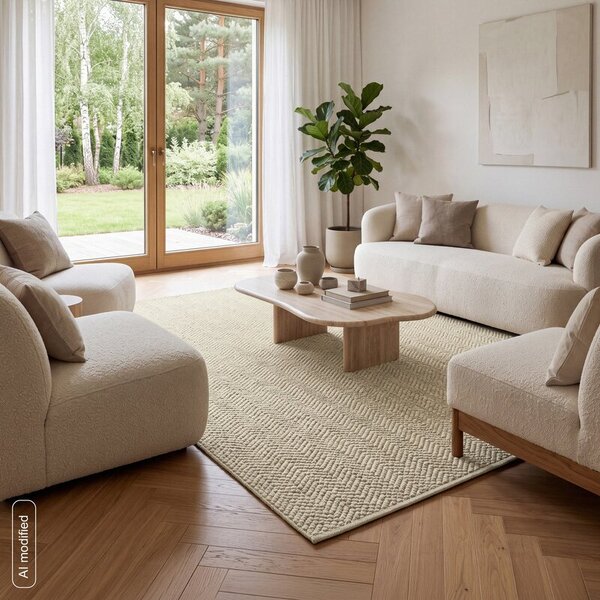 Dekorstudio Koberec LINEA5 BOHO - sivobéžový Rozmer koberca: 80x150cm