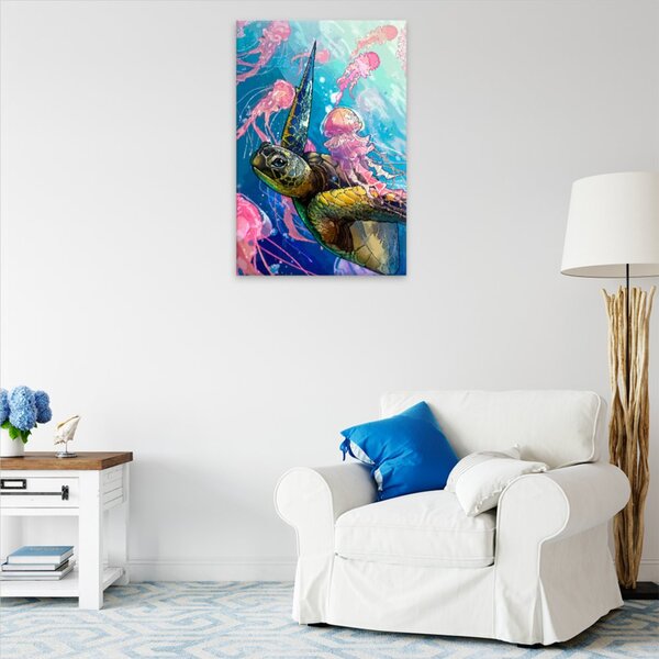 Obraz na plátne - Kareta s medúzou - 40x60 cm