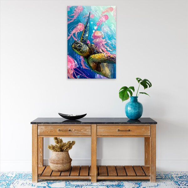 Obraz na plátne - Kareta s medúzou - 40x60 cm